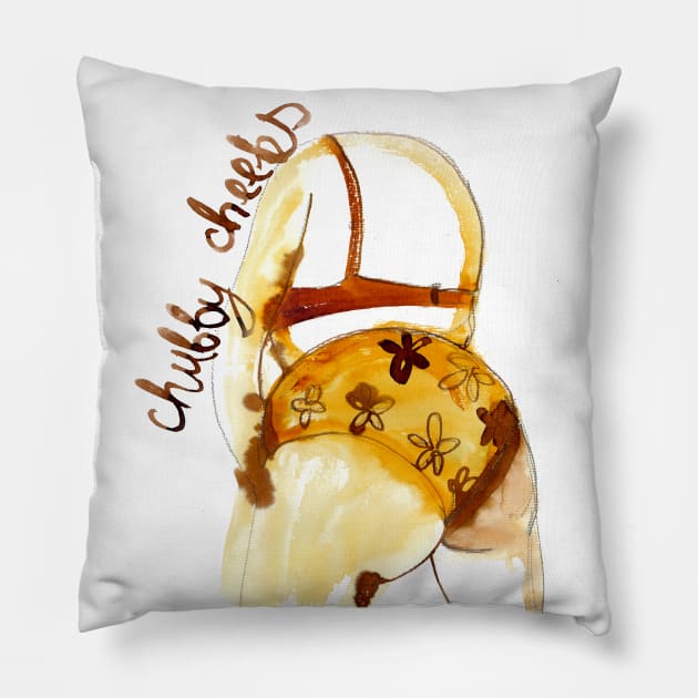 Chubby Cheeks Pillow by anadeestyle