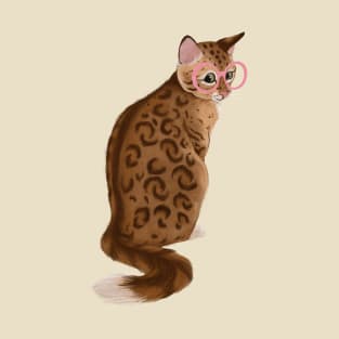 Specs and spots cat T-Shirt