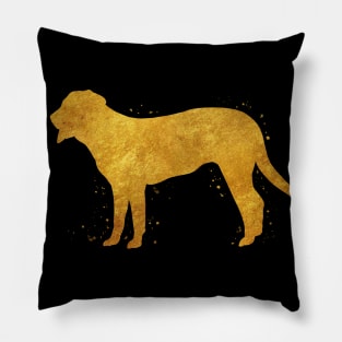 Swiss Mountain dog golden art Pillow