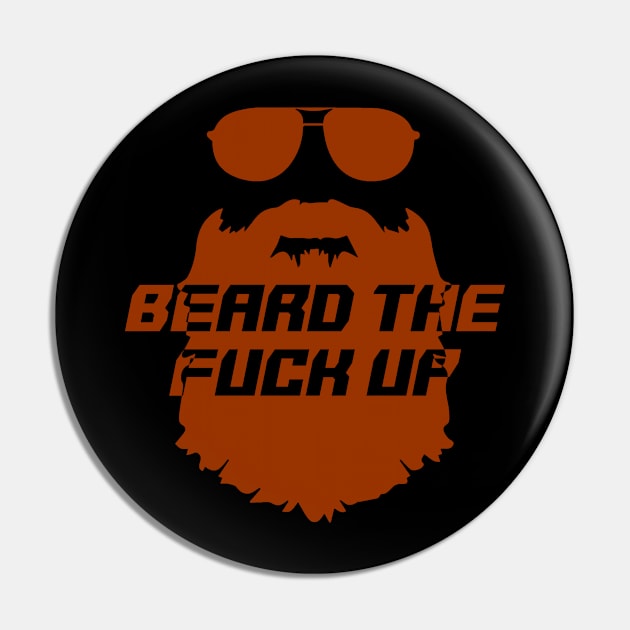 Red Beard Pin by GreenGuyTeesStore