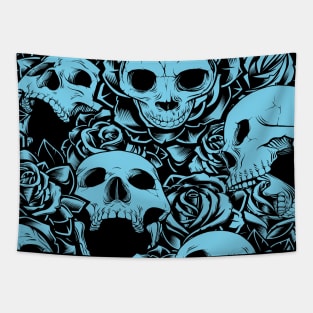 Creepy Skulls Pattern Tapestry