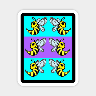 bee,bees,bumblebee,graffiti by LowEndGraphics Magnet