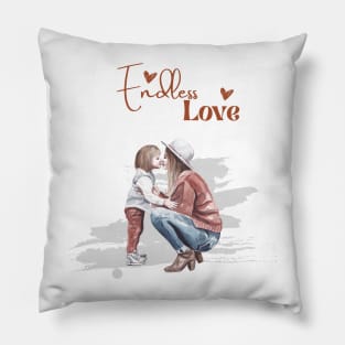 Endless Love Mother and Daughter Pillow