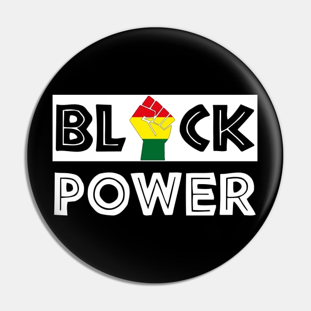 Black Power Fist Pin by AllWellia