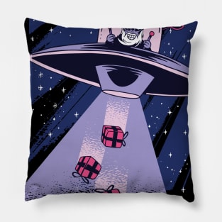 Alien Santa Claus Pillow