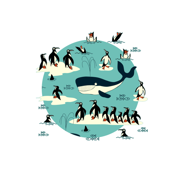 Whales, Penguins and other friends by BessoChicca