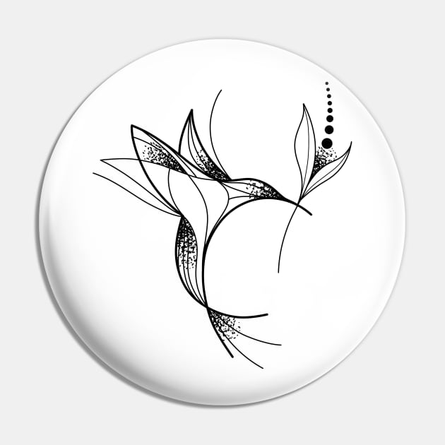 Hummingbird Concept Pin by Fabio Galuppi Ink