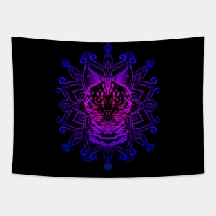 Neon Cat Tapestry