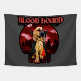 Halloween Dog Vampire Blood Hound Tapestry