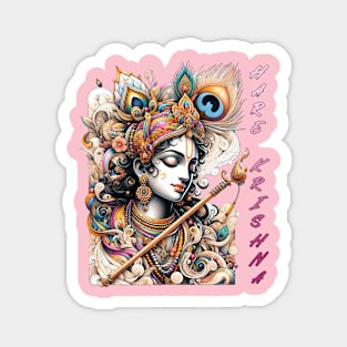 Krishna in color pencil Magnet