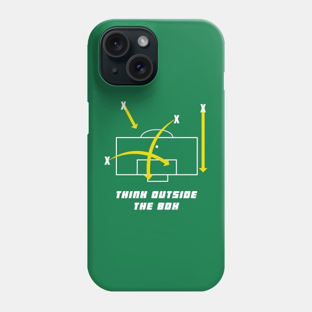 Think Outside the Box Football Phone Case by Kev Brett Designs