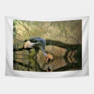 Crane Reflections Tapestry