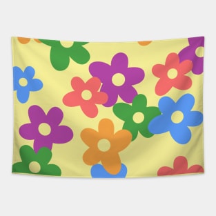 Gay Flower Pattern - LGBTQ Flower Pattern Tapestry