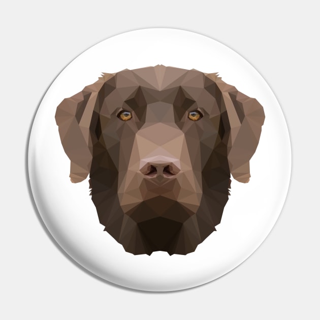 Chocolate Lab Pin by arlingjd