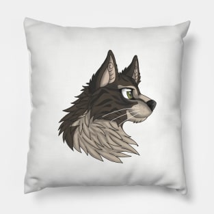 Gray-Brown Maine Coon Pillow