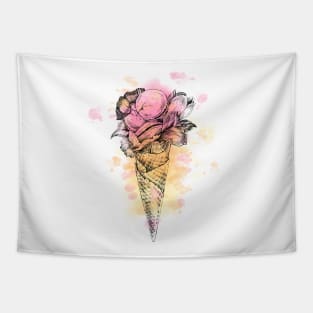 ice cream and macaroons Tapestry