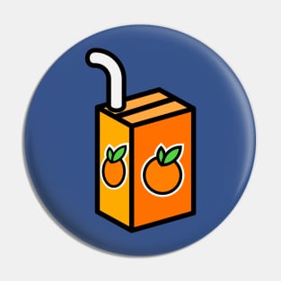 Orange Fruit Box Pin