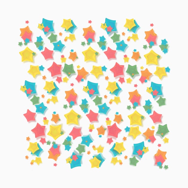 Origami Rainbow Stars by Bernouli
