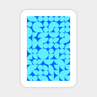 Kids Bluish Geometric Pattern - Shapes #3 Magnet
