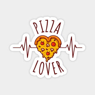 Pizza Lover Pizza In A Heartbeat Magnet