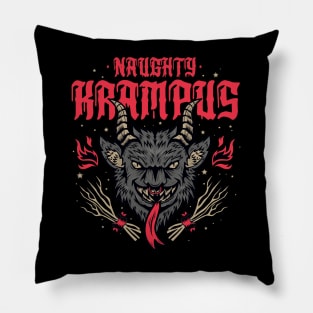 Naughty Krampus Pillow