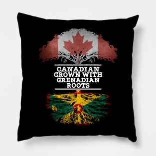 Canadian Grown With Grenadian Roots - Gift for Grenadian With Roots From Grenada Pillow