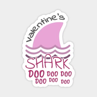 Valentine's Shark, Valentine, Shark Do Do, Kid's Valentine Magnet