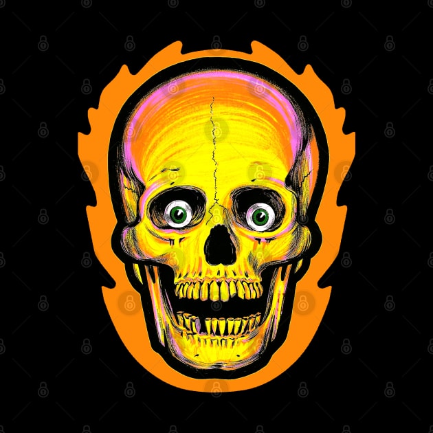 Vintage style Halloween Skull by old_school_designs