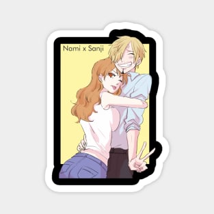 Nami Sanji One Piece Magnet