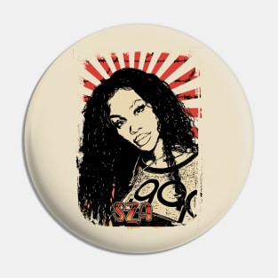 Sza /// Solana Imani Rowe Retro Vintage Aesthetic Pin