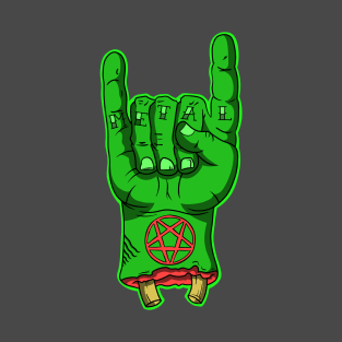 Zombie Metal Horns T-Shirt