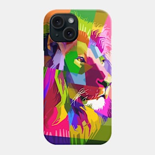 Polygonal lion Phone Case