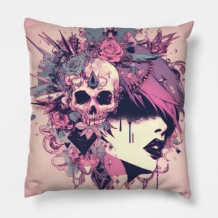 Edgy Pastel Aesthetic Pillow