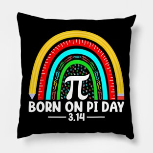 Pi Day Pi Symbol Rainbow Math Teacher Kids Pillow