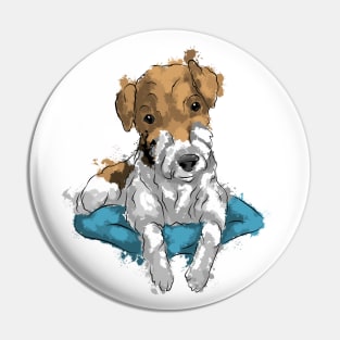 Cute wire fox terrier Pin