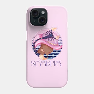 Scorpio Zodiac Sign | Circle Beautiful Girl Phone Case