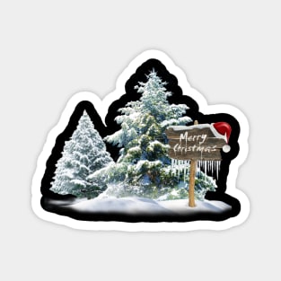 Merry Christmas Holiday Noel Magnet