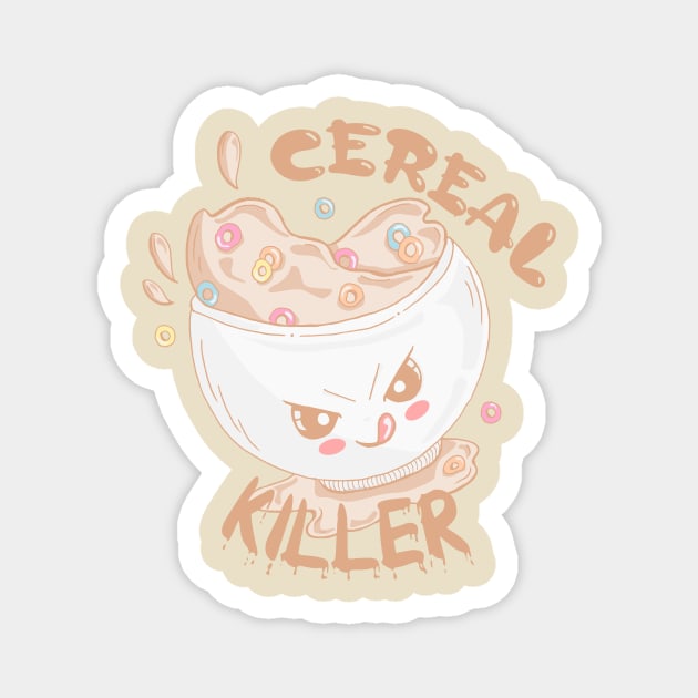 Cereal Killer Cute Magnet by ThaisMelo