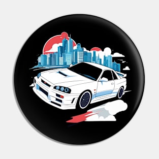 Nissan Skyline R34 GTR Gift Idea Pin