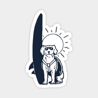 Surfing Dog Magnet