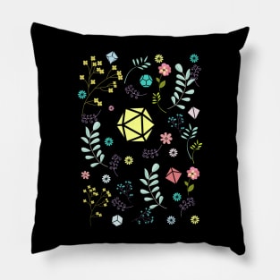 Flowers and Dice Set Pillow