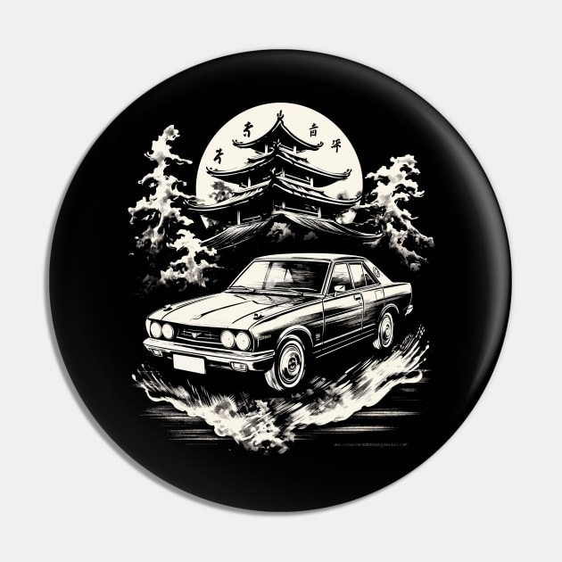 Racing Vintage JDM cars Retro Japanese Domestic Market Pin by RetroZin