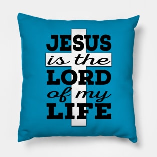 Jesus is Lord (black and white) Pillow