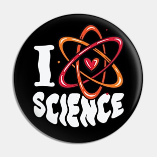 I Heart Science // I Love Science // Atom Symbol Pin