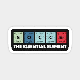 Soccer The Essential Element Periodic Table Funny Science Magnet