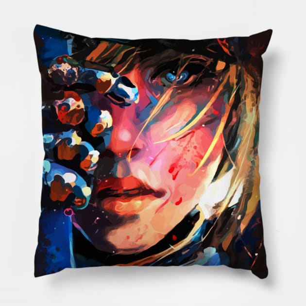 Colorful King Saber Pillow by hustlart