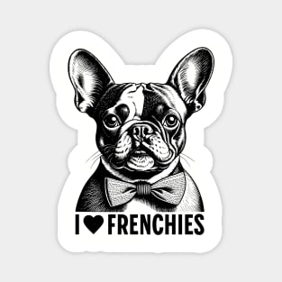 Frenchie Love: Adorable Vintage French Bulldog Design Magnet