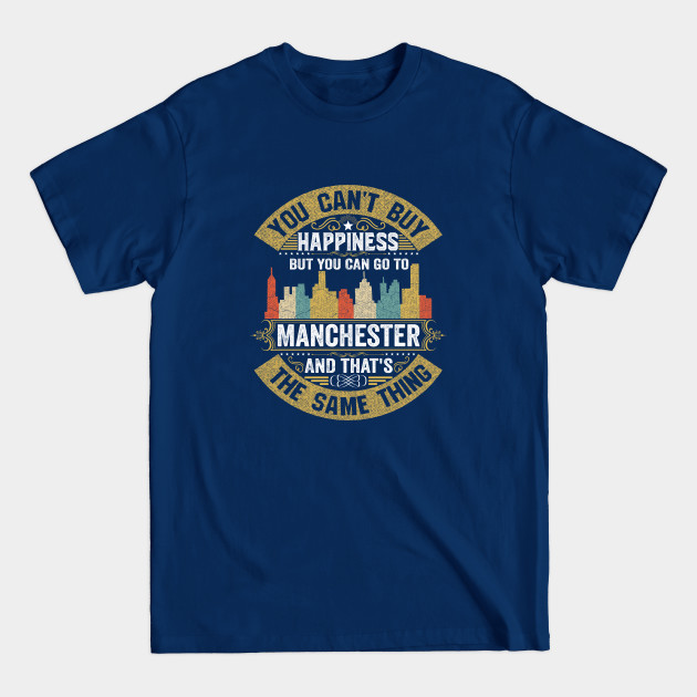 Disover Manchester City New Hampshire State USA Flag Native American - Manchester City - T-Shirt