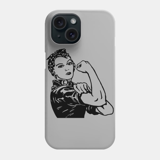 Rosie The Riveter Phone Case by Slightly Unhinged