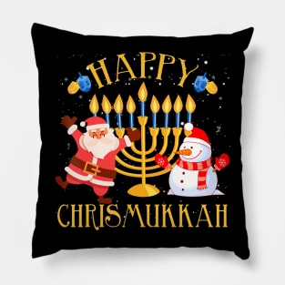 Happy Chrismukkah Funny Hanukkah Christmas Jewis Pillow